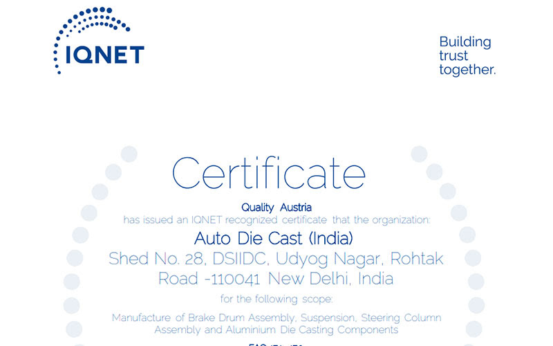 Certification Certification